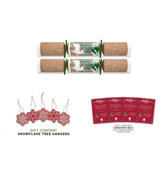 12" Stag Kraft Christmas Crackers 